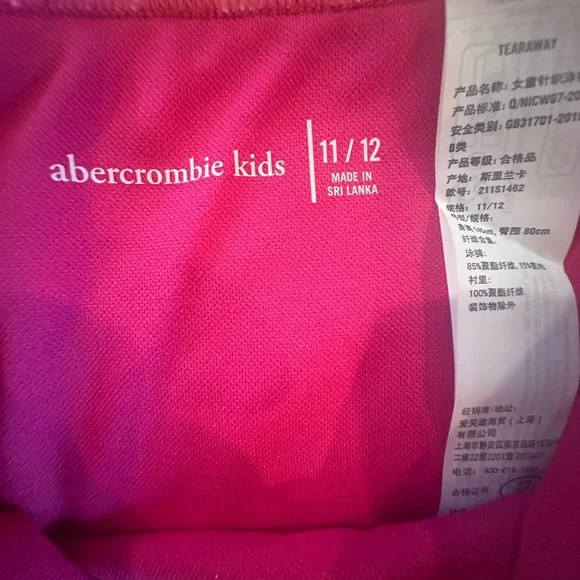 Floral Pink Abercrombie Kids Swim Set NWT - Picture 2 of 3